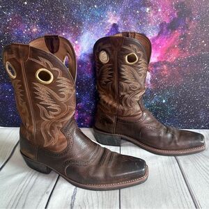 Ariat Heritage Roughstock Square Toe Western Leather Boots #10002227 - Mens 15 D